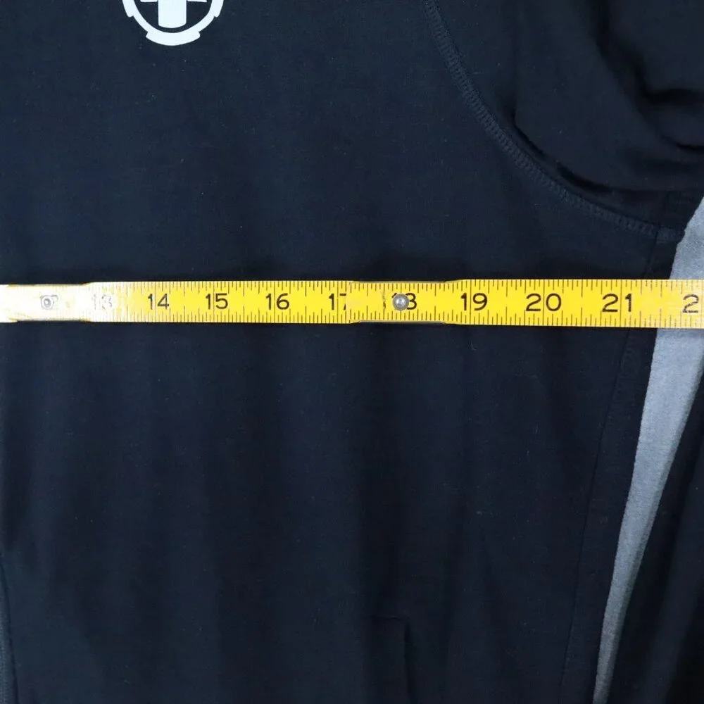 Polo Ralph Lauren Sport Black Full Zip Athletic‎ Performance Hoodie Sz L Logo